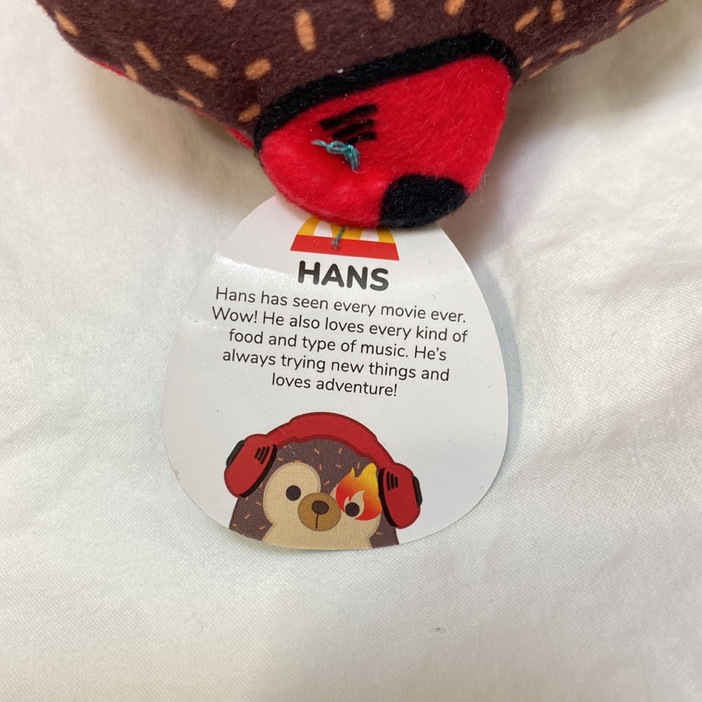 Squishmallows McDonald’s Happy Meal Toy Hans the Hedgehog w/ character tag. - Picture 7 of 10